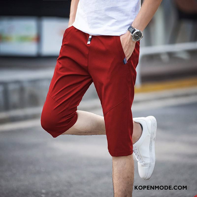 Broeken Heren 2018 Sport Mannen Korte Broek Zomer Casual Zandkleur Rood