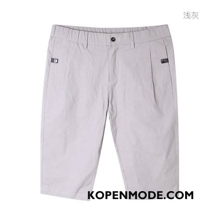 Broeken Heren Groot Capri Broek Casual Broek Mannen Wit