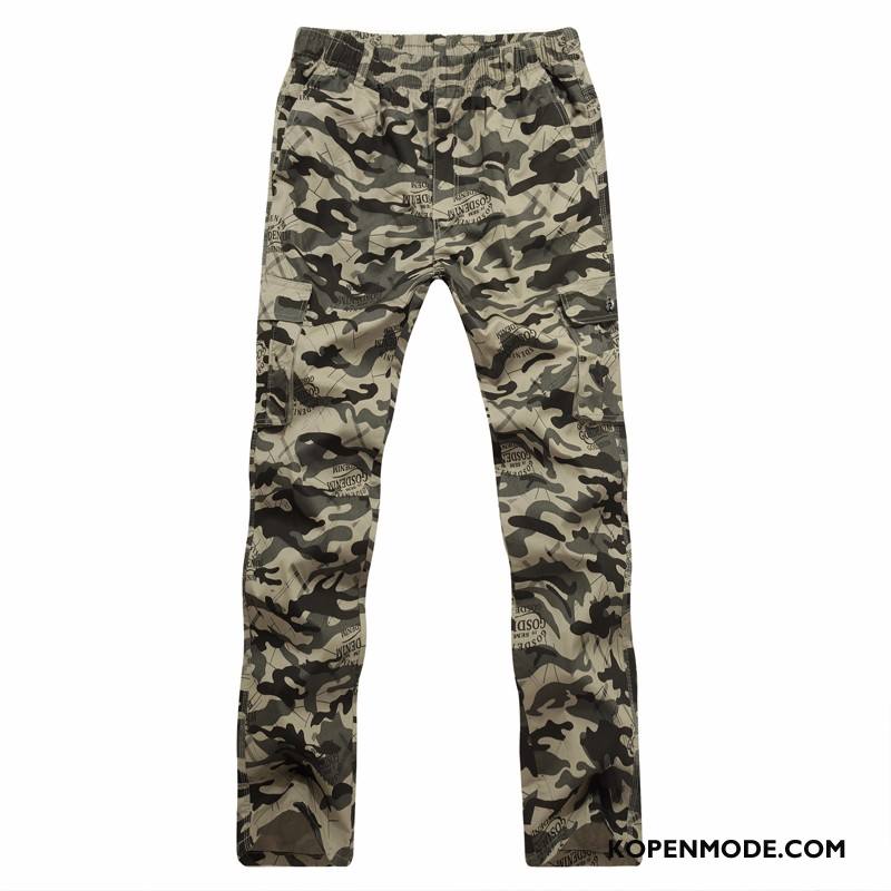 Broeken Heren Grote Maten Casual Herfst Super Katoen Outdoor Camouflage Licht