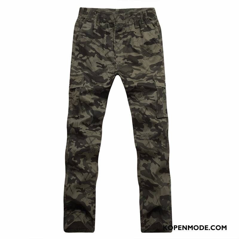 Broeken Heren Grote Maten Casual Herfst Super Katoen Outdoor Camouflage Licht