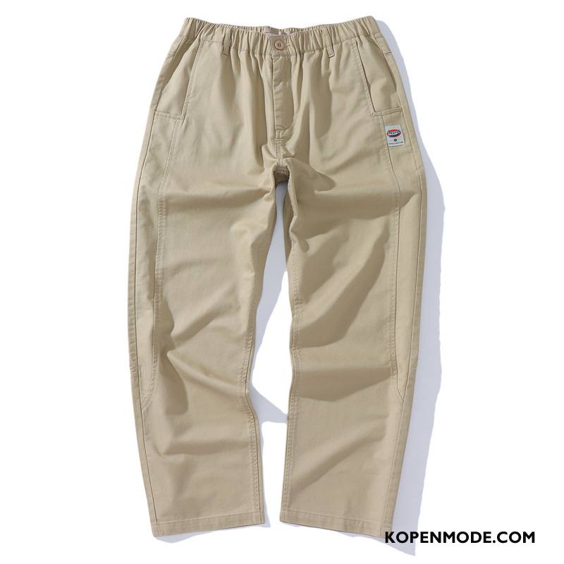 Broeken Heren Mannen Zomer Trendy Merk Losse Nieuw Cargo Broek Licht Groen