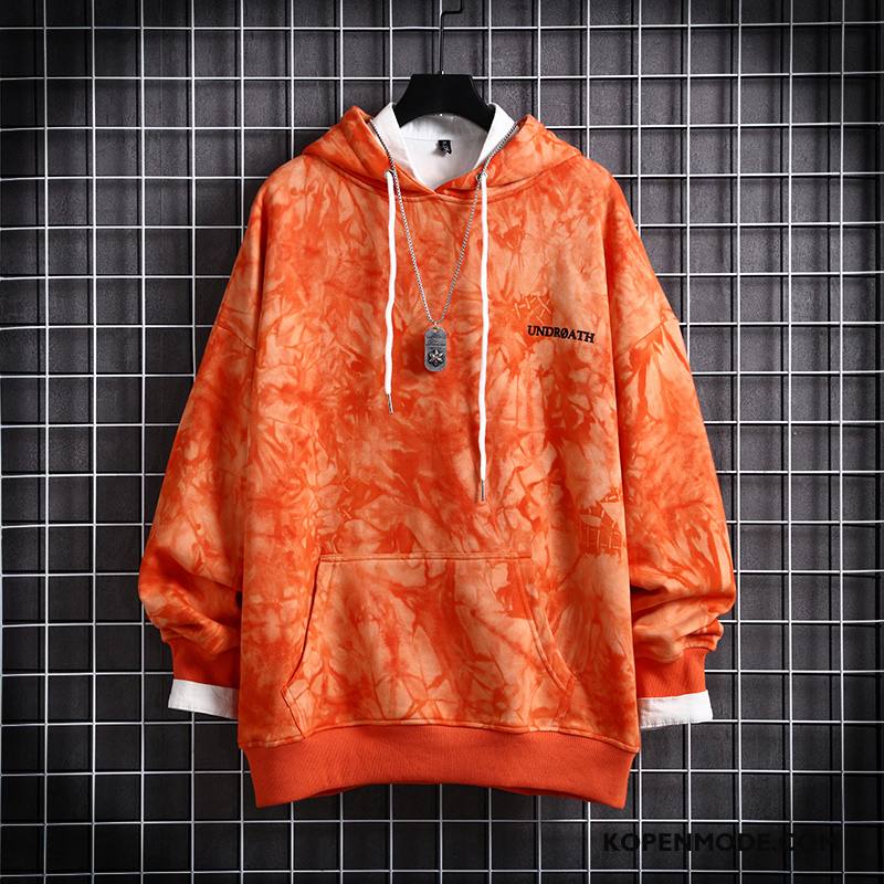 Hoodies Heren Jas Hip-hop Losse Lange Mouwen Mannen Straat Blauw