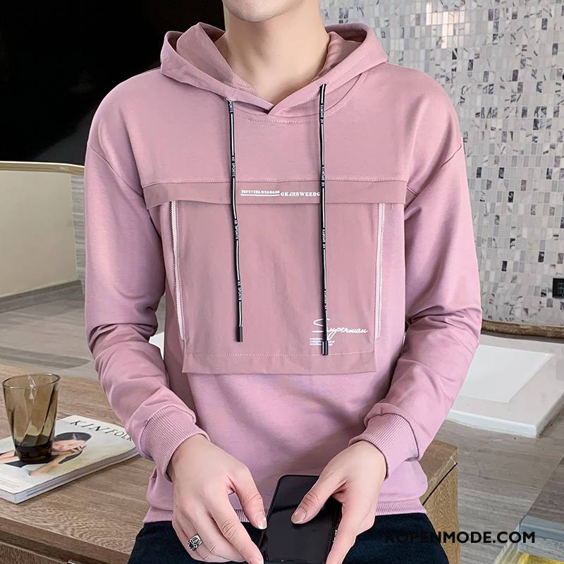 Hoodies Heren Jas Mannen Herfst Student Trendy Merk Pullover Zwart