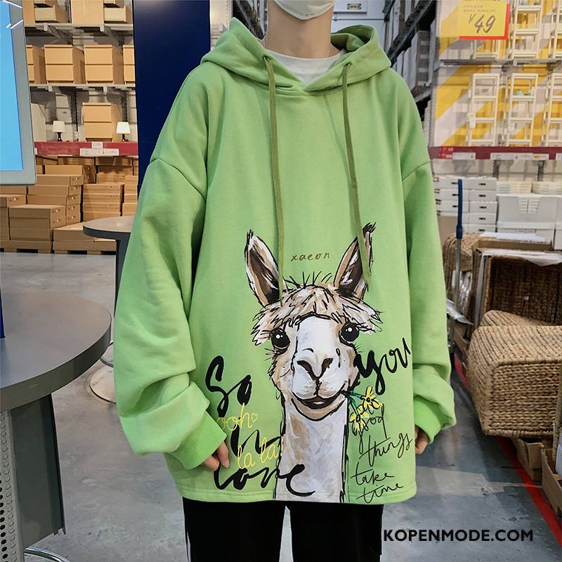 Hoodies Heren Mooi Super Mannen Trend Herfst Jas Groen