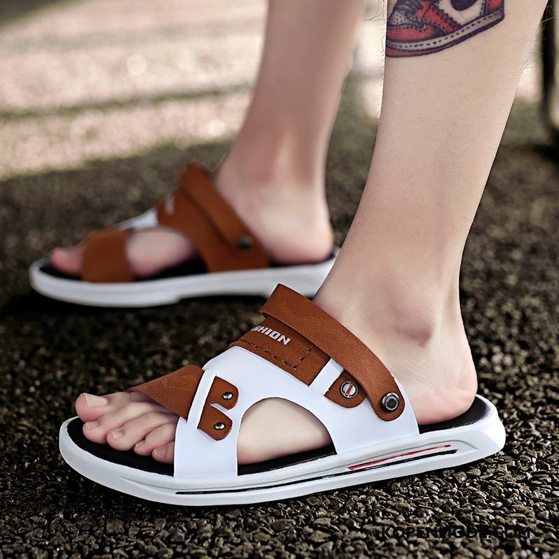 Sandalen Heren Chauffeurs Schoenen Zomer Jeugd Sandaal Trend Pantoffels Zwart