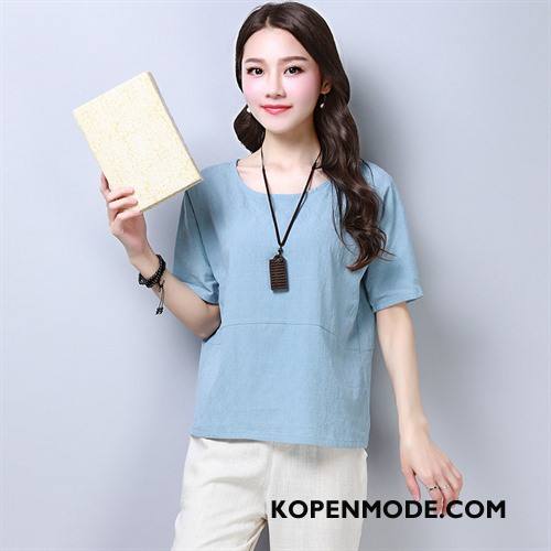 T-shirts Dames Korte Mouw Comfortabele Zomer Slim Fit 2018 Trend Effen Kleur Wit