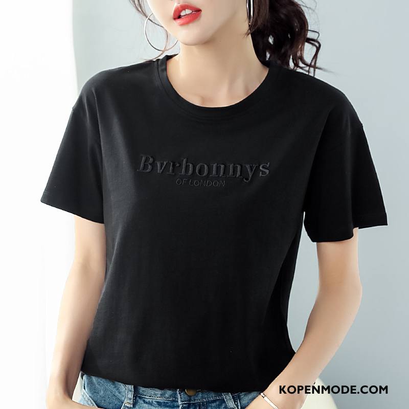 T-shirts Dames Losse Grote Maten Trend Zomer Vrouwen Nieuw Rood Oranje