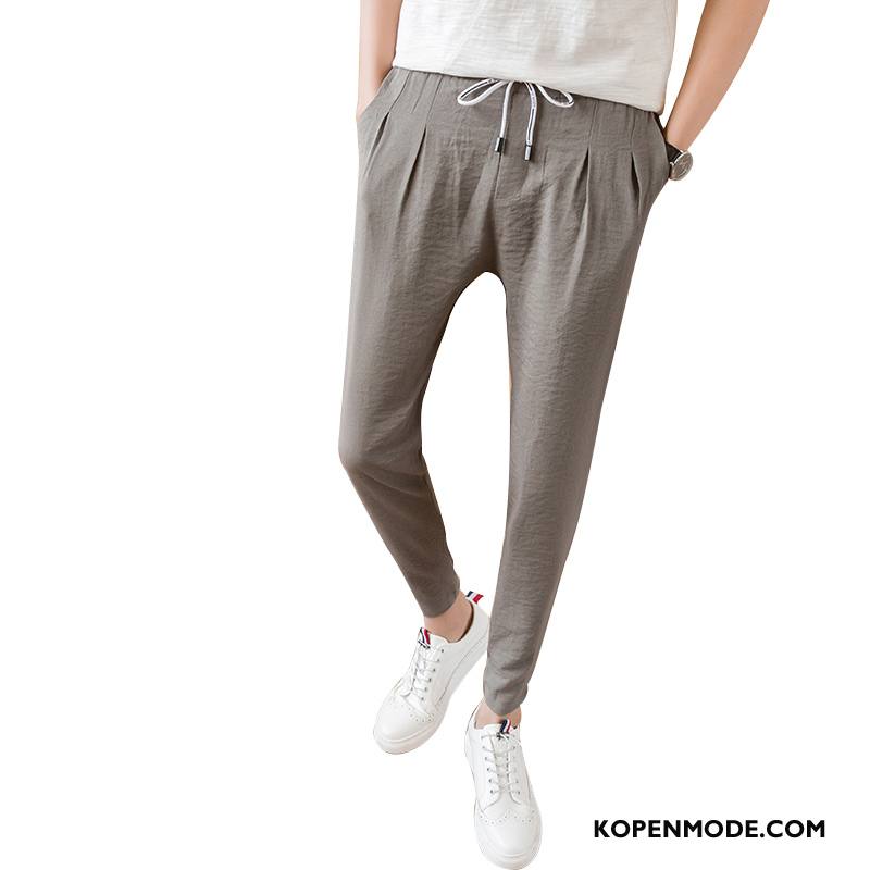 Broeken Heren Harlan Voorjaar Trend Mannen Joggingbroek Casual Broek Grijs Licht