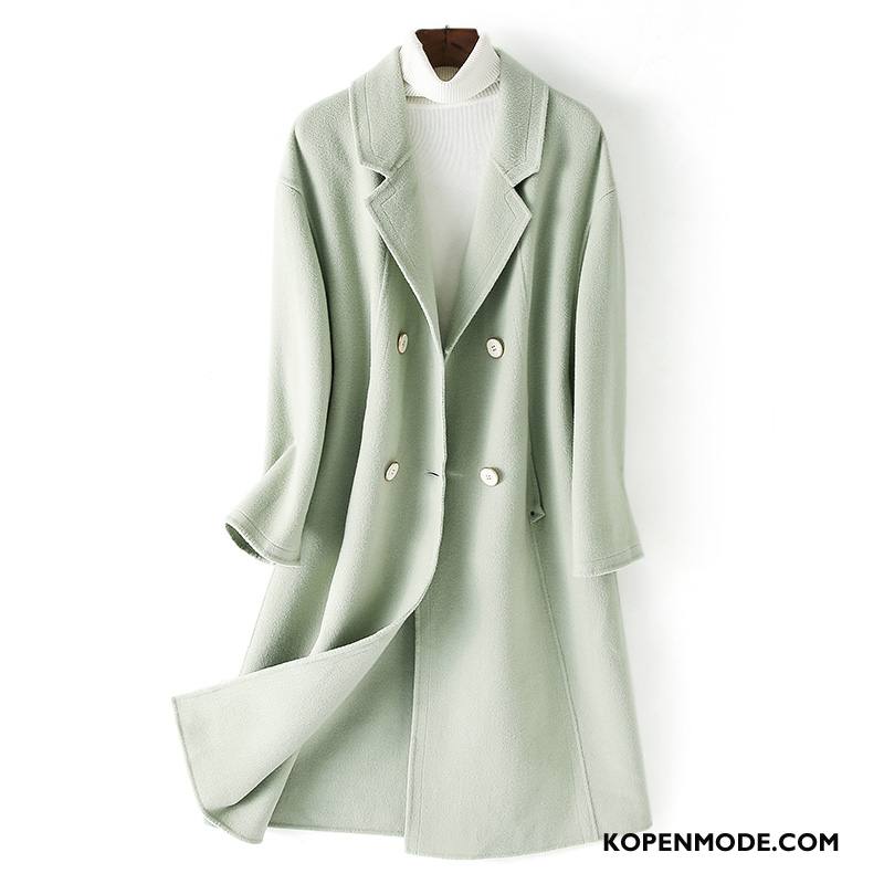 Overjas Dames Trend Losse Mode Elegante Winter Warme Groen